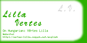 lilla vertes business card